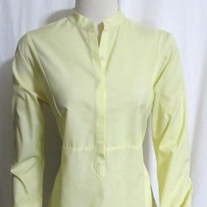 NEW Womens Ladies J PETERMAN Yellow & White Stripe Long Sleeve Top 6 ORIG $118